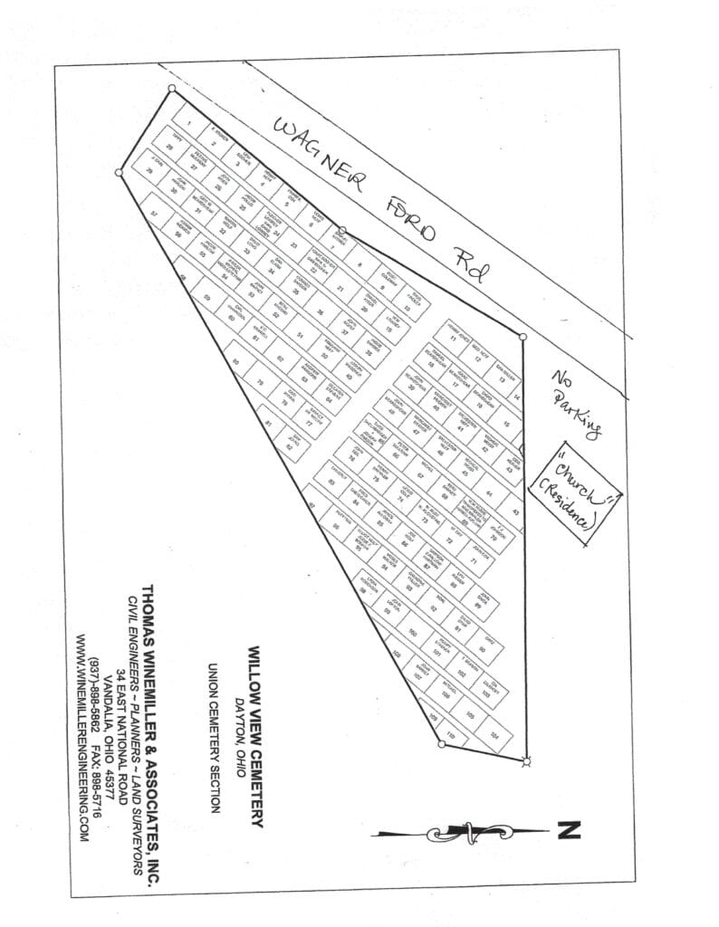 Section Map Rods Section Maps | Cemetery Layouts by Willow View Cemetery